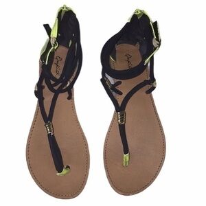 QUPID Neon Sandals